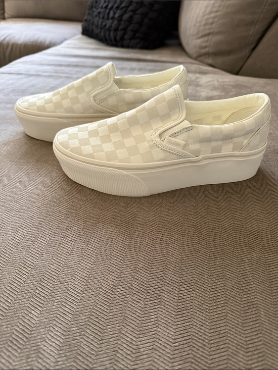 Vans Shoes - Vans Women’s Checkerboard Platform Slip-On Sneakers - NEW!